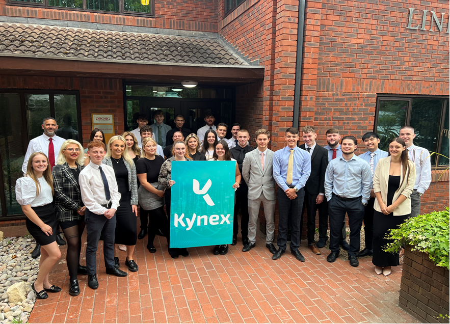 Kynex team outside the offices featured in Hampshire New Biz